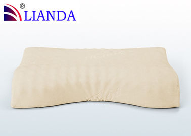 Good Night Memory Foam Pillow Egg Surface Beige Velour Cover