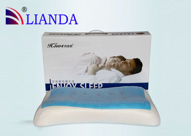 Bamboo Fiber Memory Foam Sleep Pillow With Cool Gel , Lux Living Gel Pillow