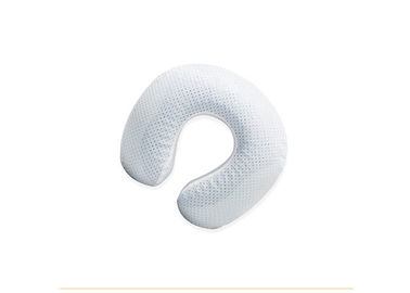 U Shaped Mesh Cooling Gel Memory Foam Pillow For Neck / Travel