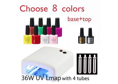 Multi Color UV Nail Gel Kits CE SGS MSDS , One Step Gel Fingernail Polish Kits
