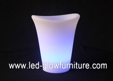 LED container color changing lighting flower pots / vase with Battery or solar power