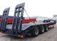 Professional 4 axle Low Bed Trailers for bulk cargo 3mm checker plate