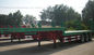Professional 4 axle Low Bed Trailers for bulk cargo 3mm checker plate