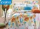 Luxury Double Colorful Cotton Bedding Sets / Twin Bedroom Bed Sets