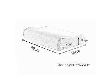 Therapedic Cooling Gel And Memory Foam Pillow with White Mesh Cover