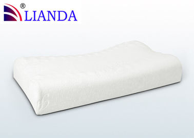 Luxury Memory Foam Pillows White Velour , Memory Foam Bed Pillow CE / SGS