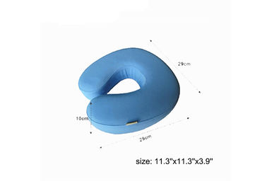 Promotional Travel Size Small Memory Foam Pillow Neck Support , Yellow