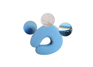 Professional Blue Portable Soft Small Memory Foam Pillow for Travel