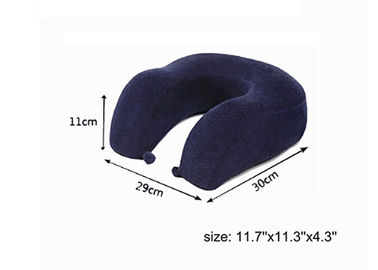 Navy Blue Healthy Small Memory Foam Pillow Contour For Reducing Stress