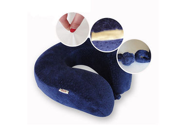Navy Blue Healthy Small Memory Foam Pillow Contour For Reducing Stress