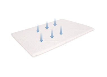 White Bamboo Fiber Anti Slip Memory Foam Bath Mats Customizable