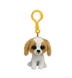 Husky Dog Stuffed Animal Plush Toy Keychain , Grey / White / Rice white