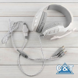 Over-Ear Stereo Headphone or Earphone Built-in Mic LED Light For Games