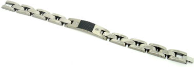 Customized Sand and light Titanium Bracelet  for Men / Women With ladder design