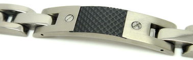 Customized Sand and light Titanium Bracelet  for Men / Women With ladder design