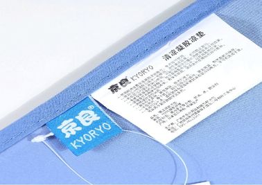 Heat-removing Light Blue Cooling Gel Bed Pad , Soft Healthy Tatami Yoga Mat